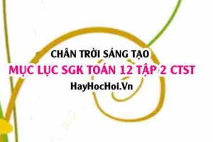 Mục lục SGK Toán 12 tập 2 Chân trời sáng tạo: Lý thuyết và bài tập Toán 12 Chân trời sáng tạo